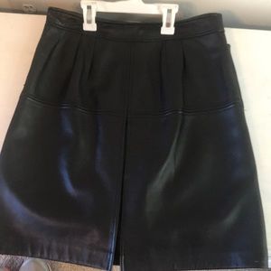 Loft leather skirt, black